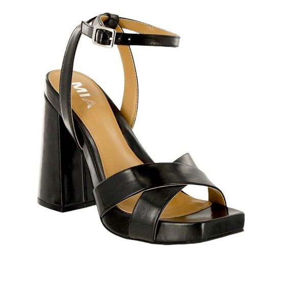 NWT MIA ELOISE BLOCK HEEL SANDAL STRAPS BRAND NEW IN BOX SIZES 9 & 10 - Picture 1 of 5